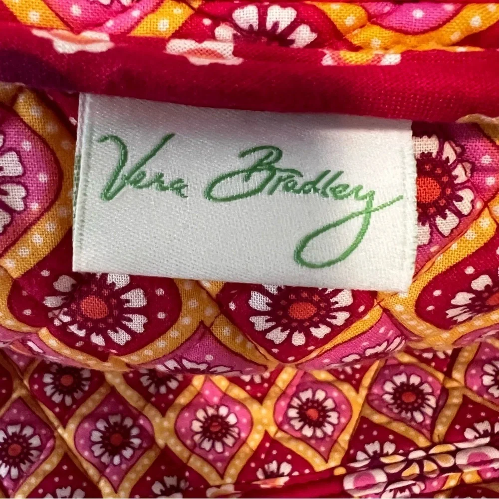 VERA BRADLEY Raspberry Fizz 2008 Quilted Soft Sided Laptop Portfolio Case Y2K